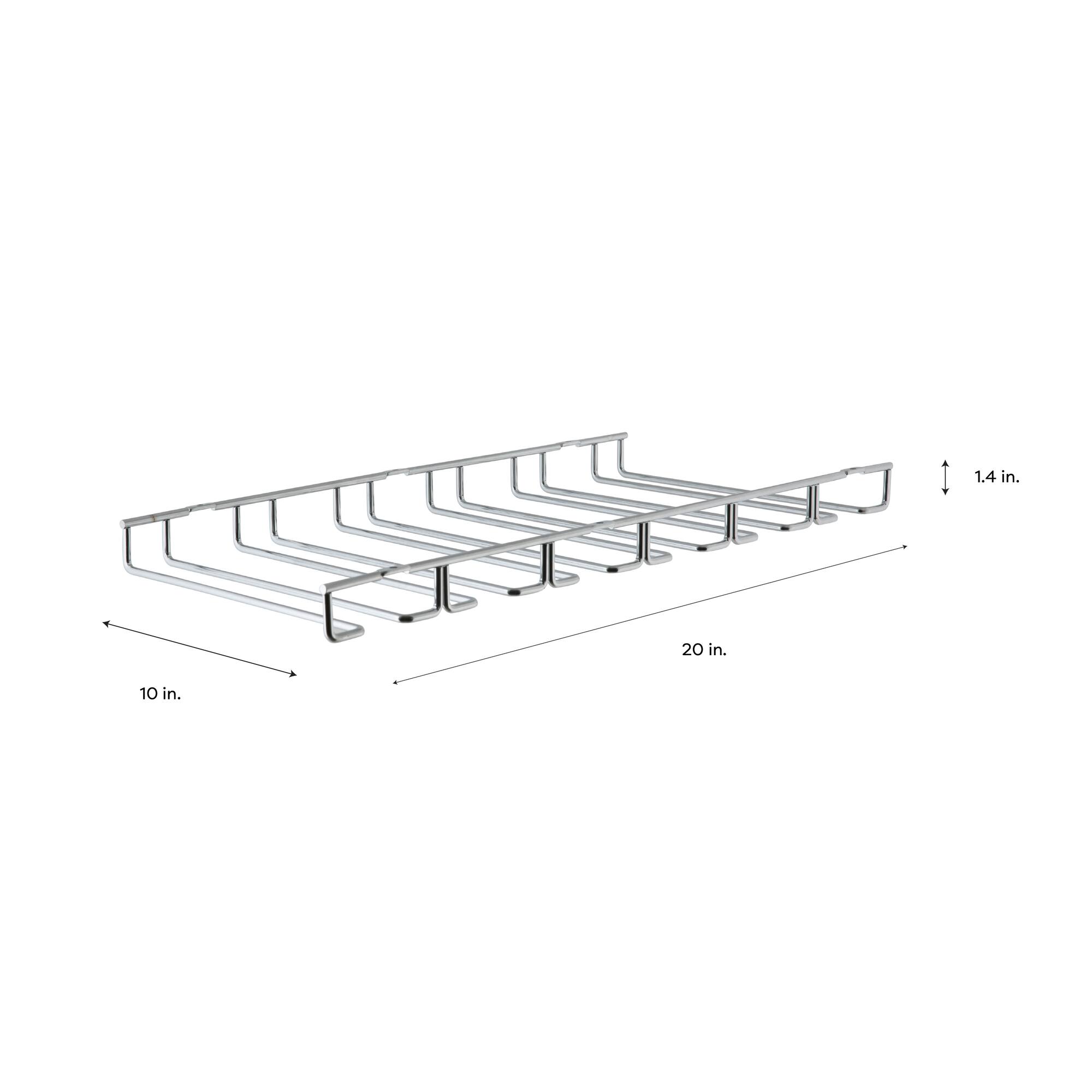Organize It All Chrome Stemware Rack